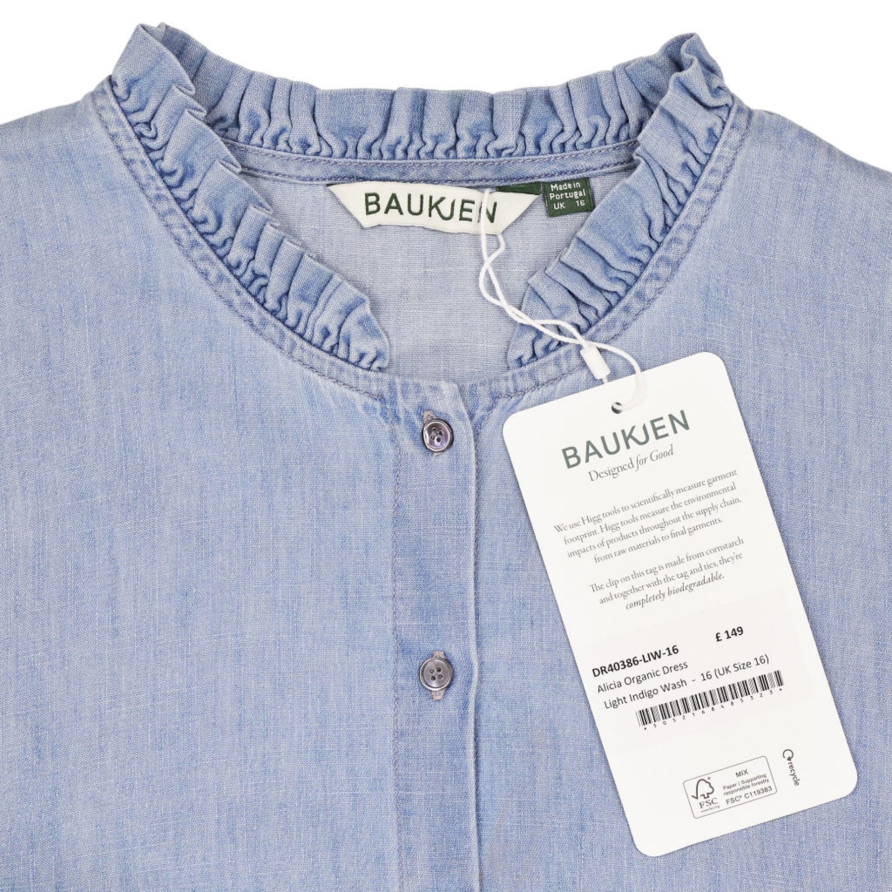 Baukjen Blue Alicia Organic Dress