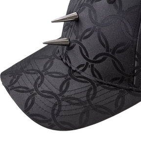 Charles Jeffrey Loverboy Black Studded Jacquard Cap
