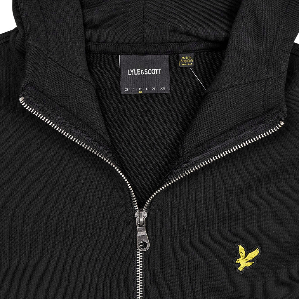 Lyle & Scott Black Zip Hoodie