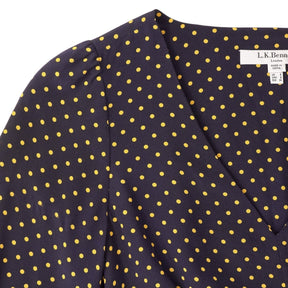 L.K. Bennett Navy Polka Dot Dress