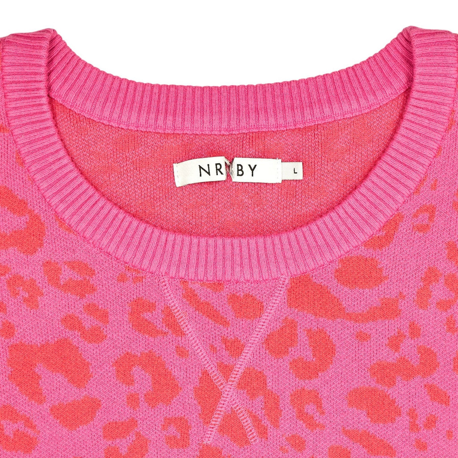 NRBY Pink Leopard Print Jumper