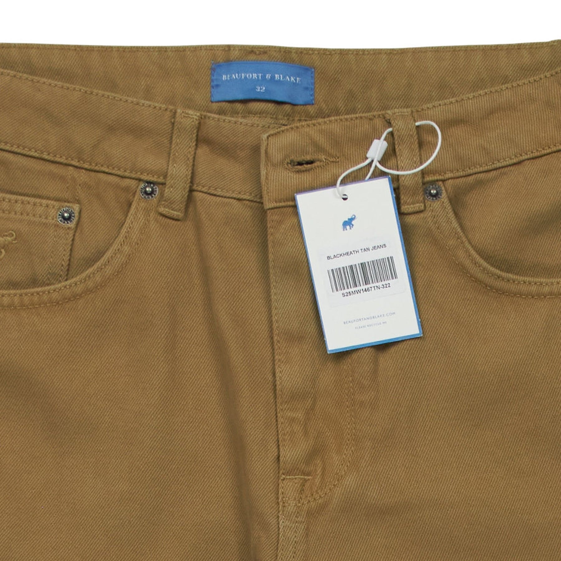 Beaufort & Blake Tan Blackheath Jeans