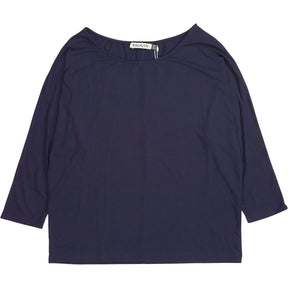 Baukjen Navy Spenser Relaxed Boat Neck Top