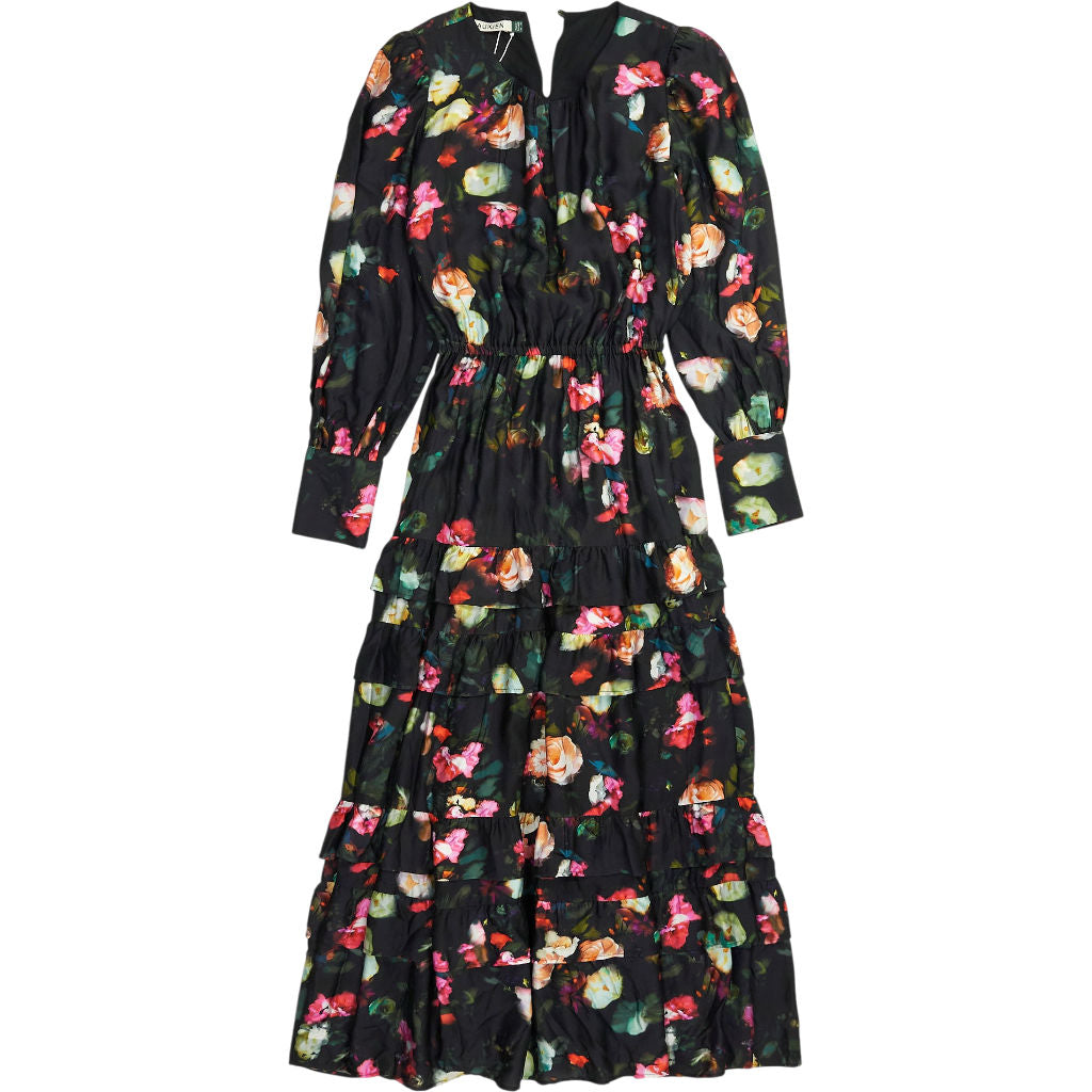 Baukjen Black Floral Natasha Printed Maxi Dress