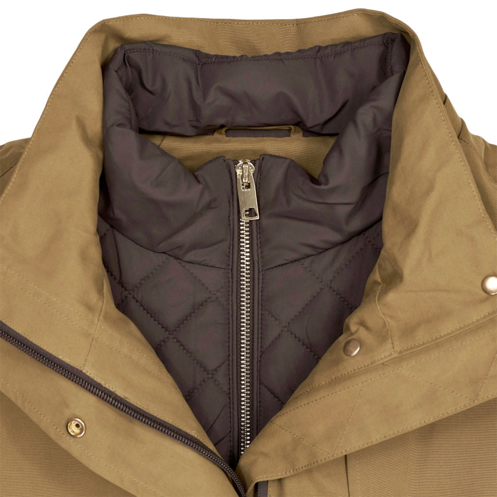 Lands' End Brown Hooded Rain Coat