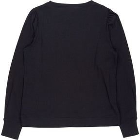 Hush Black Emily Puff Sleeve Jersey Top