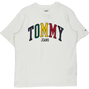 Tommy Jeans White Multi Logo T-Shirt