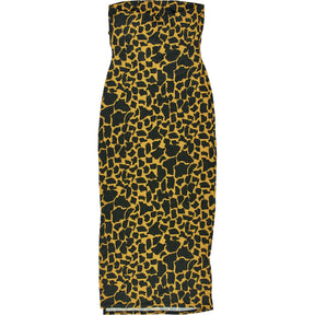 Omnes Leopard Print Strapless Dress