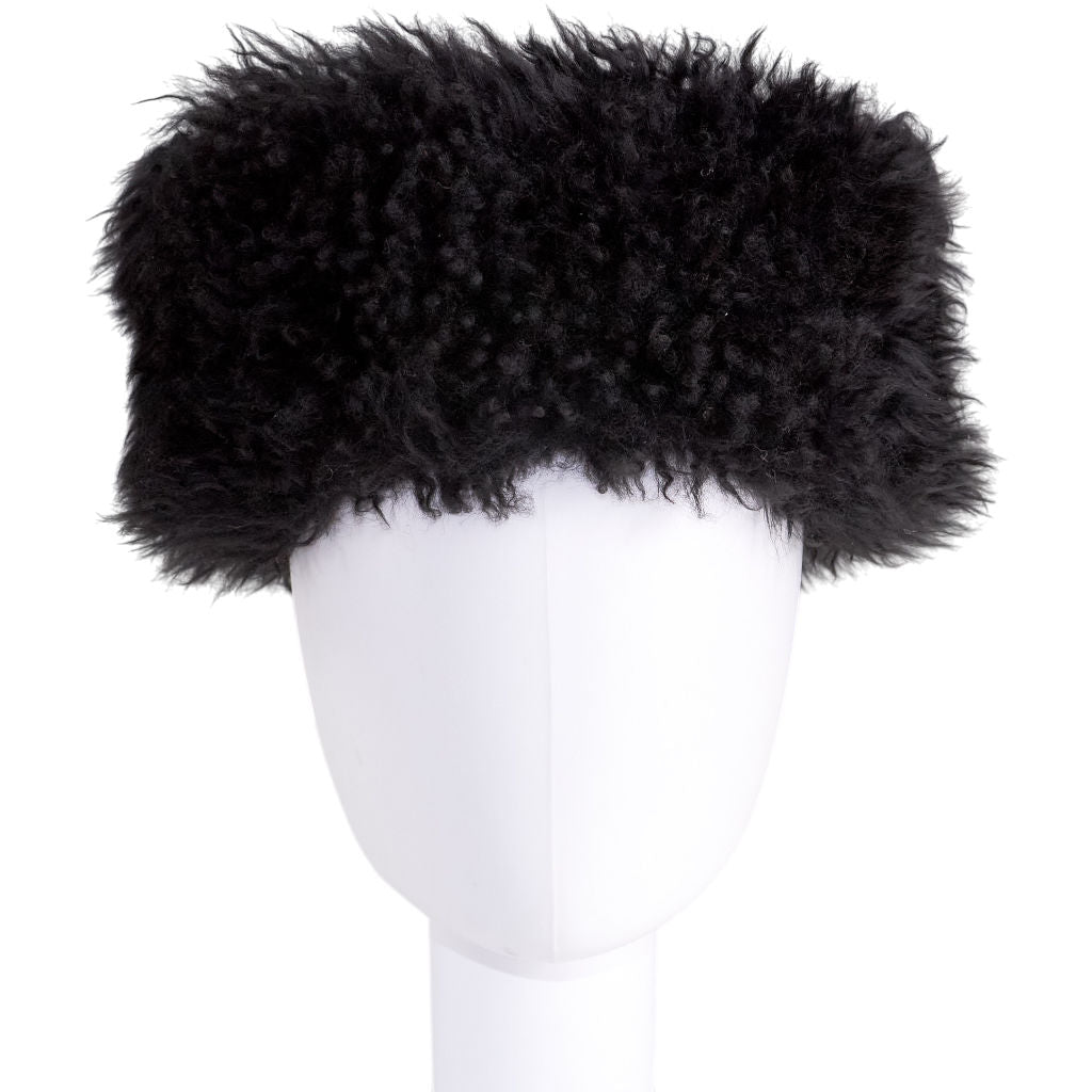 Glencroft Black Sheepskin Hat