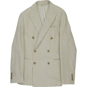 Moss Cream Double Breasted Corduroy Blazer M