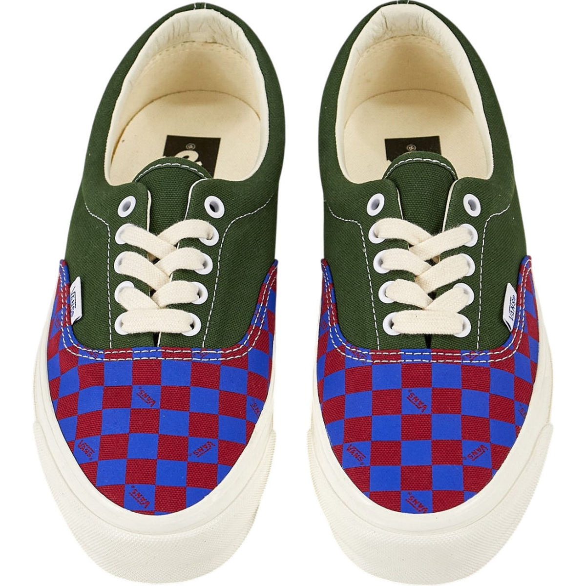 Vans Green Blue Checkered LX Era Reissue Trainers US 9