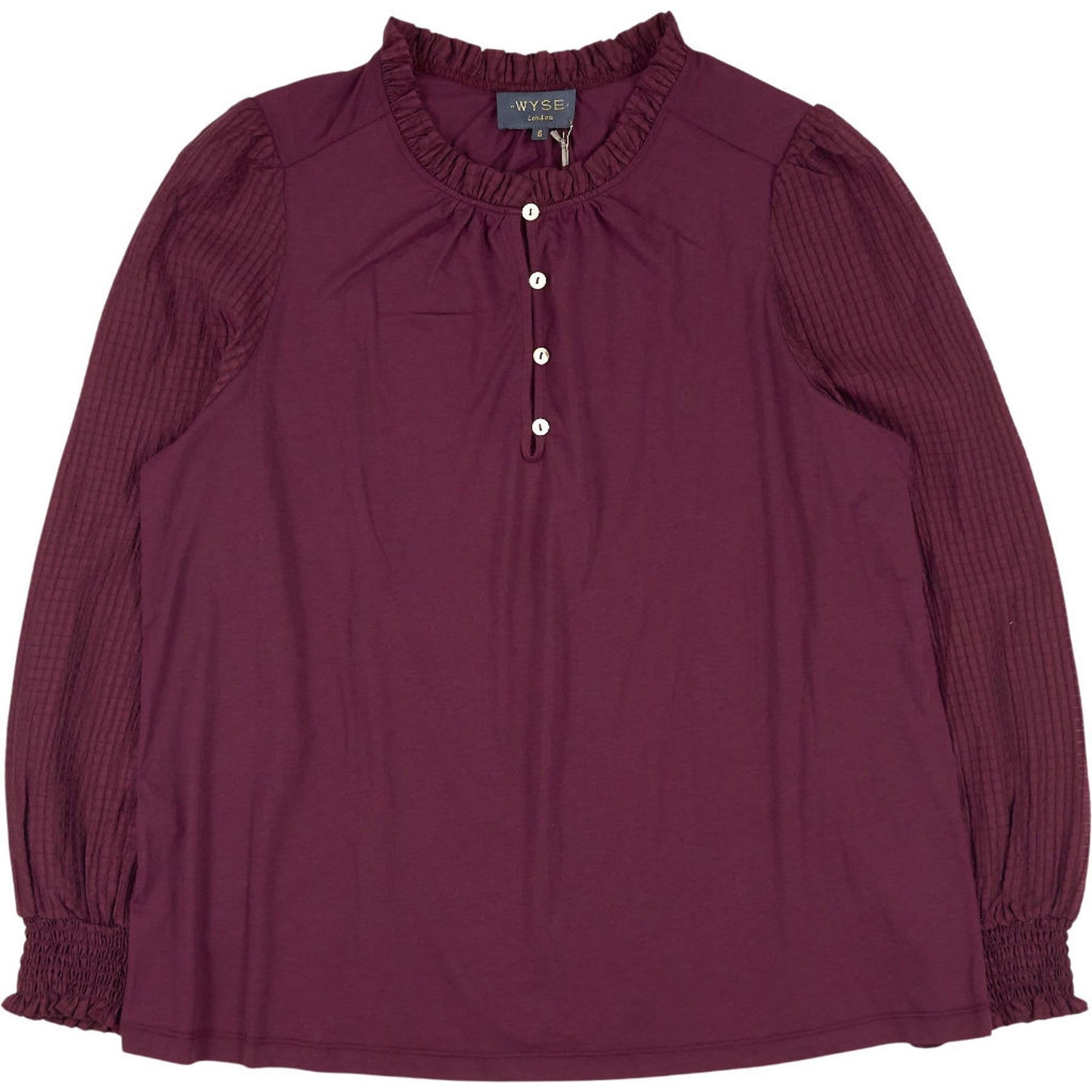 Wyse Deep Fig Charlise Top