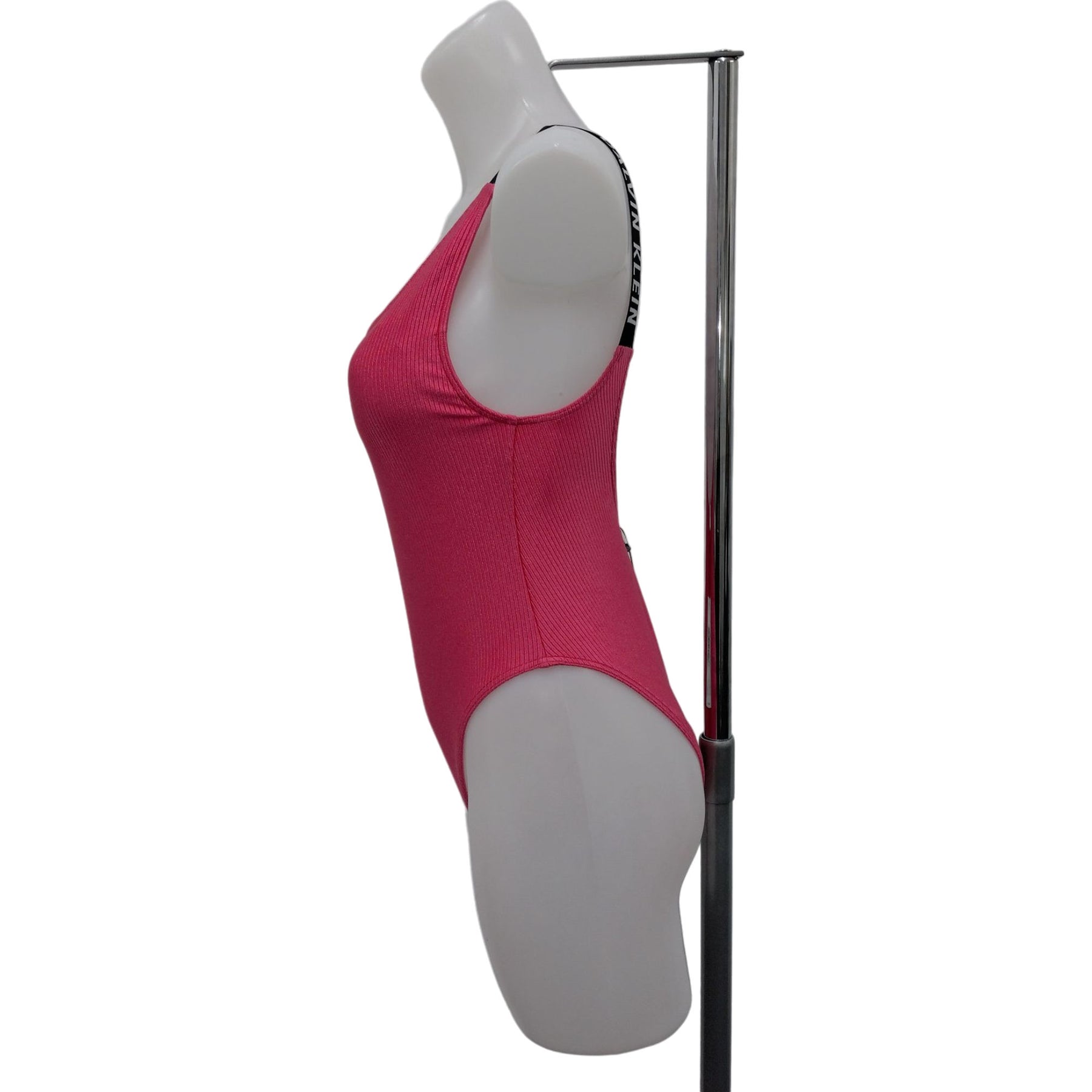 Calvin Klein Pink Intense Power Ribs Swimsuit