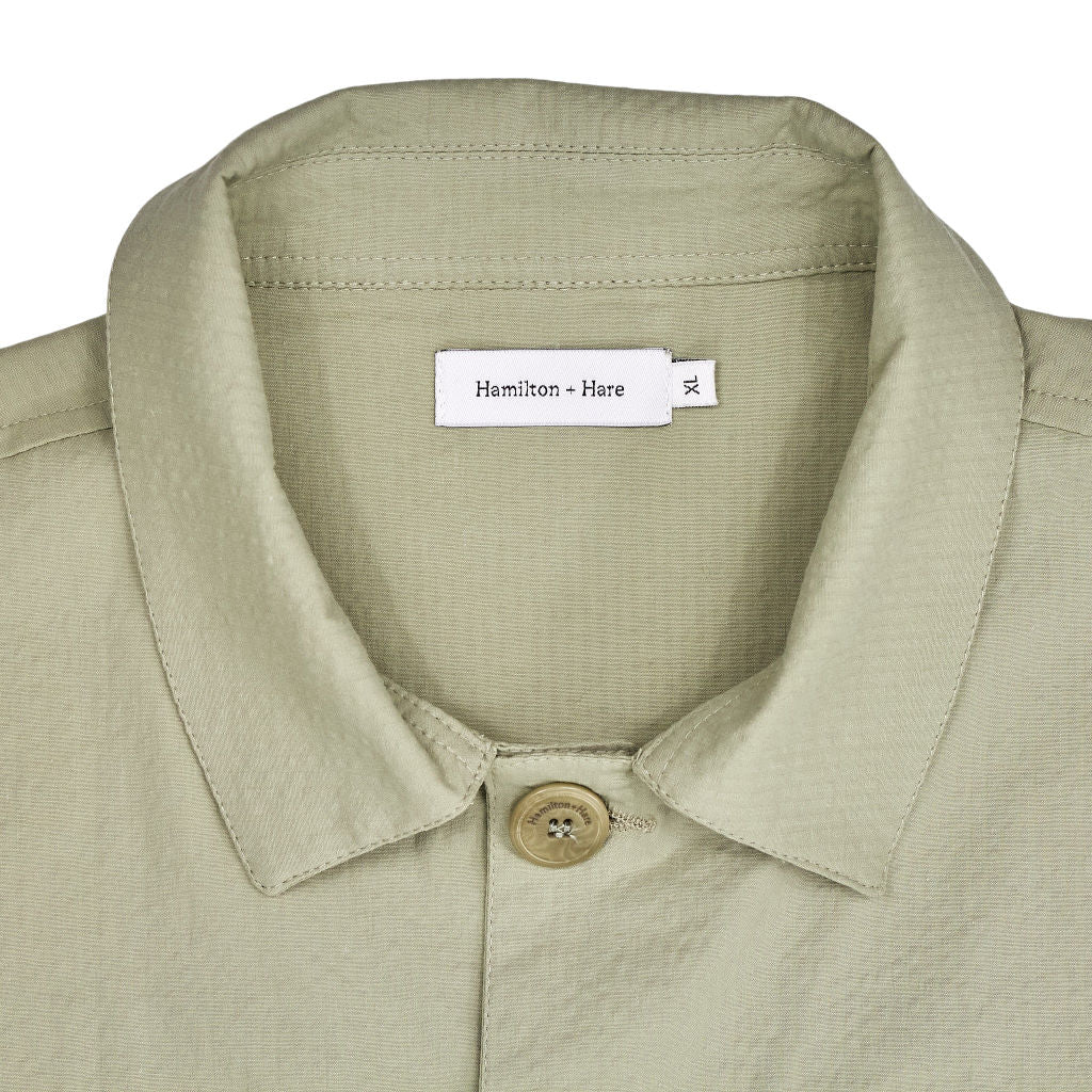 Hamilton + Hare Green Overshirt