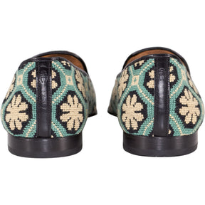 Stubbs & Wootton Turquoise Mosaic Slippers