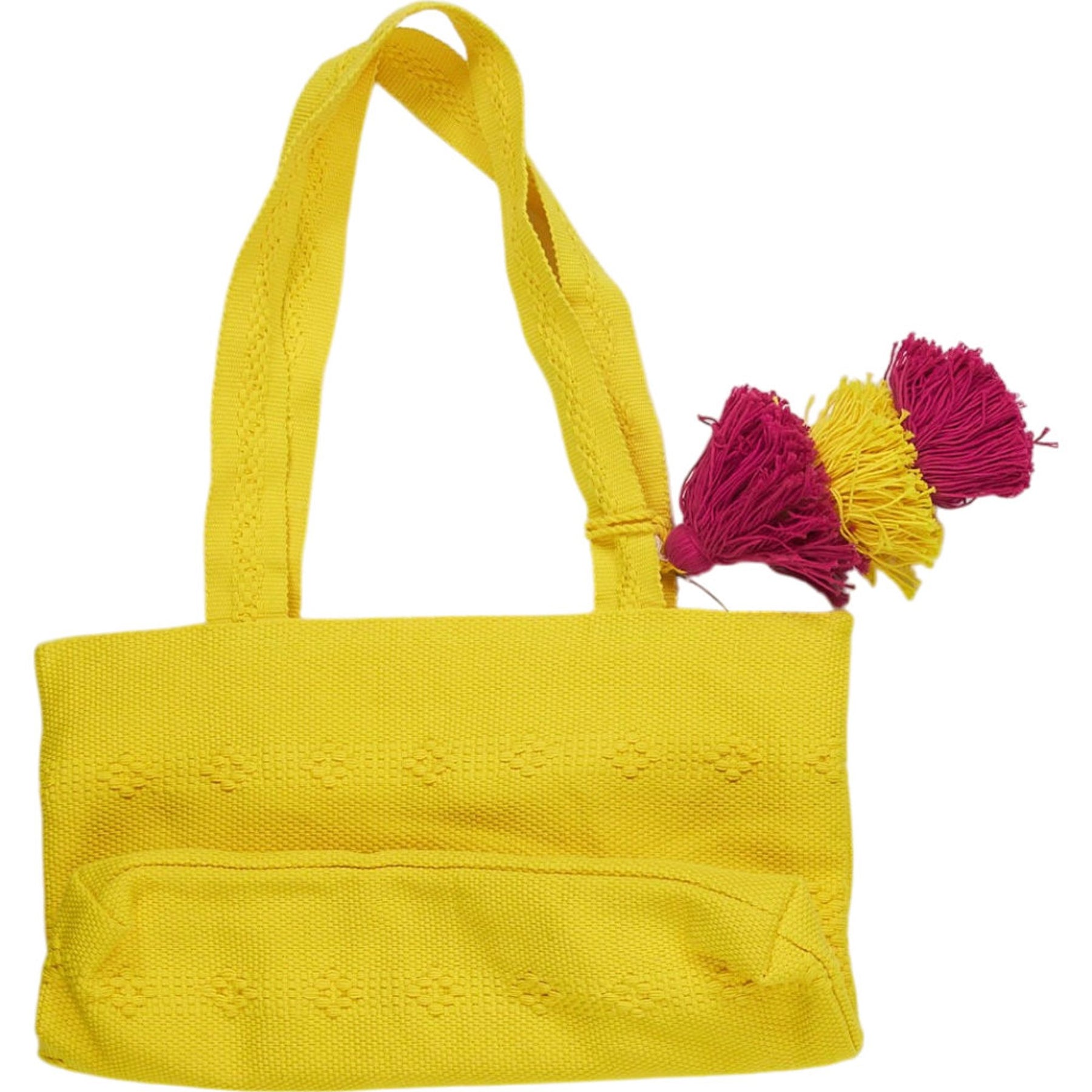 Pink City Prints Yellow Tote Bag