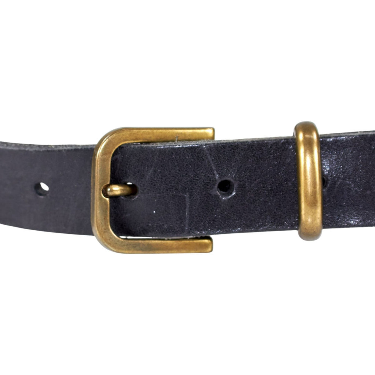 YMC Black Leather Belt