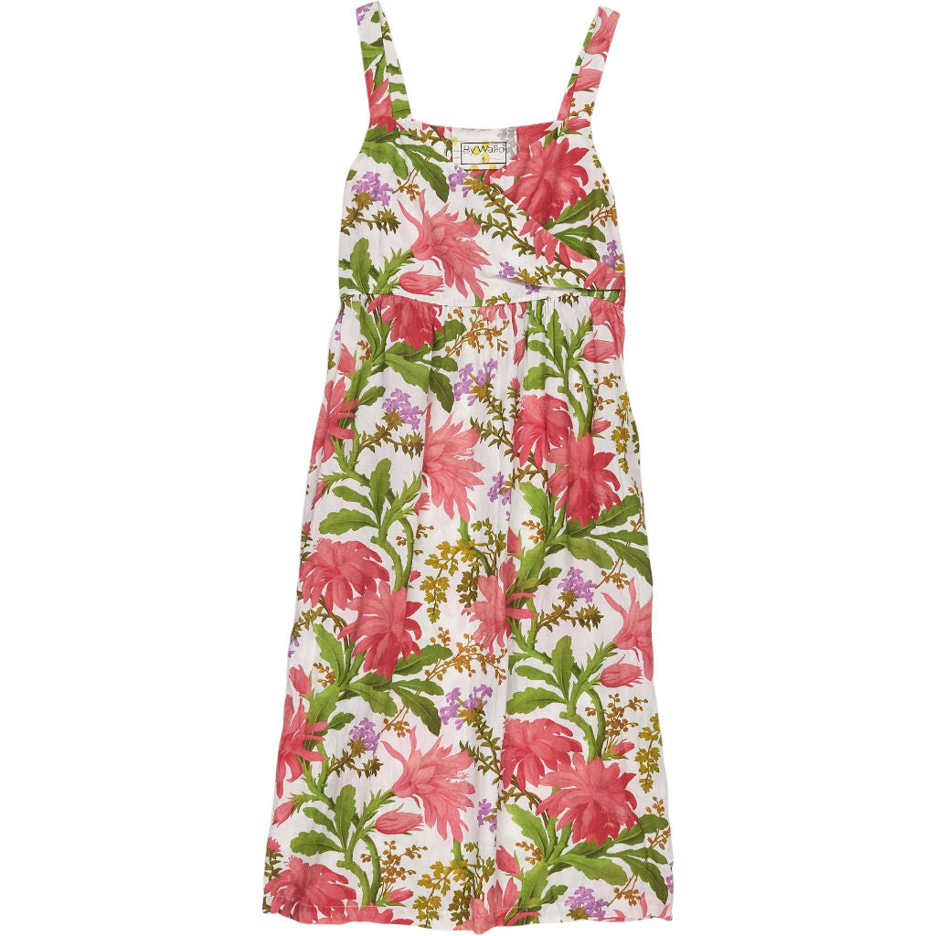 By Walid Floral Linen Dress
