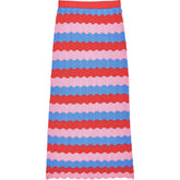 OMNES Multicoloured Zigzag Midi Skirt