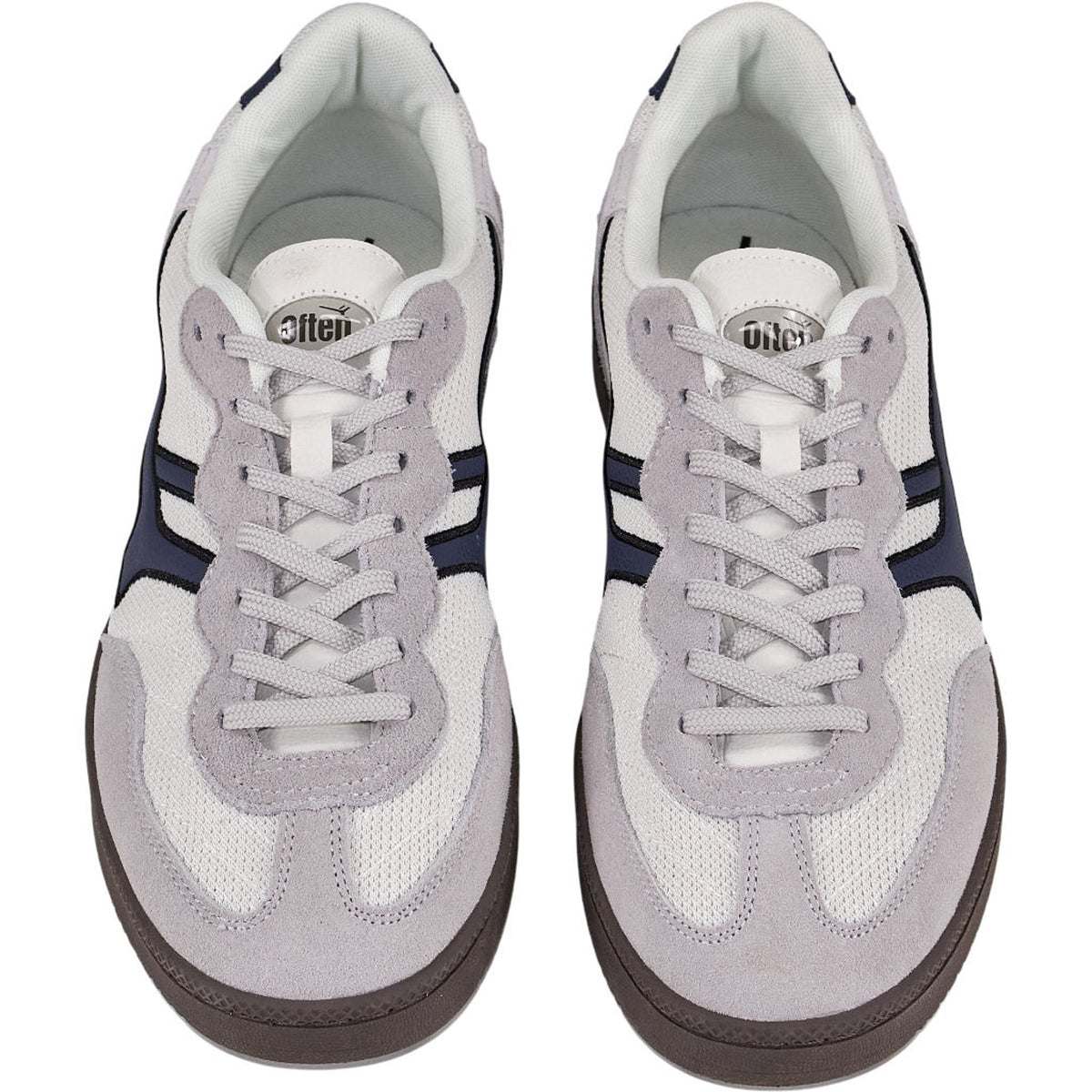 Pull & Bear White Navy Trainers