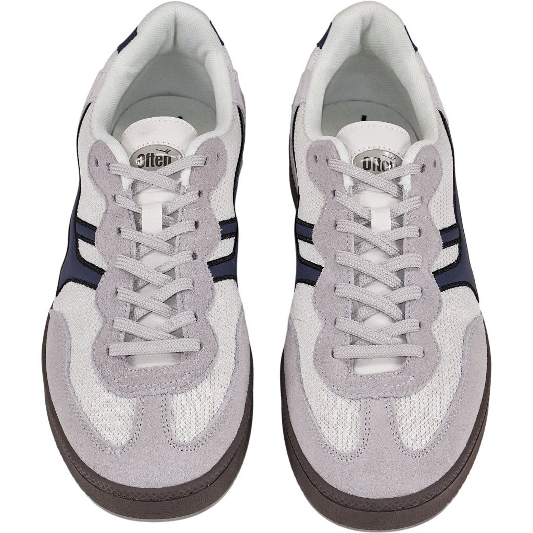 Pull & Bear White Navy Trainers