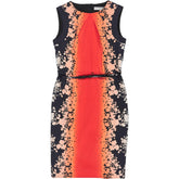 Jonathan Saunders Orange Print Sleeveless Dress