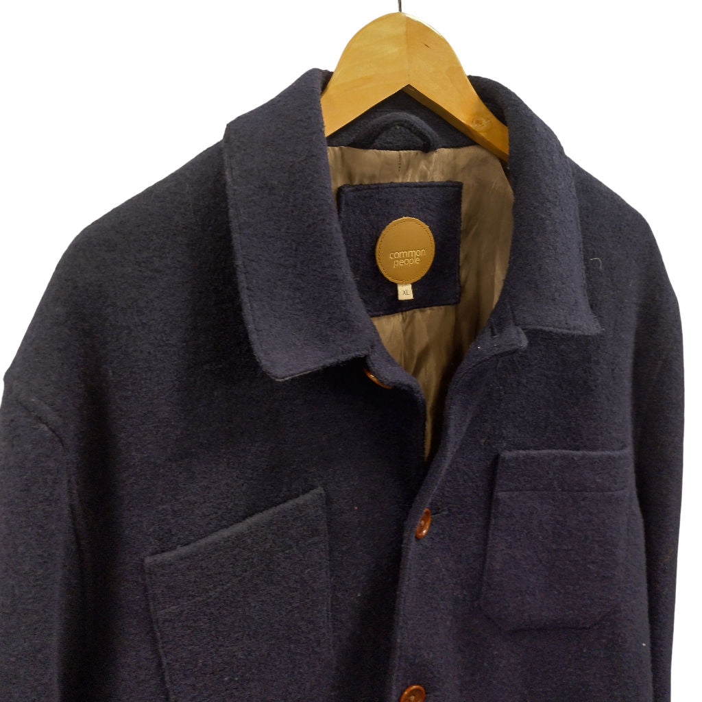 Common People Blue Wool Blend Jacket