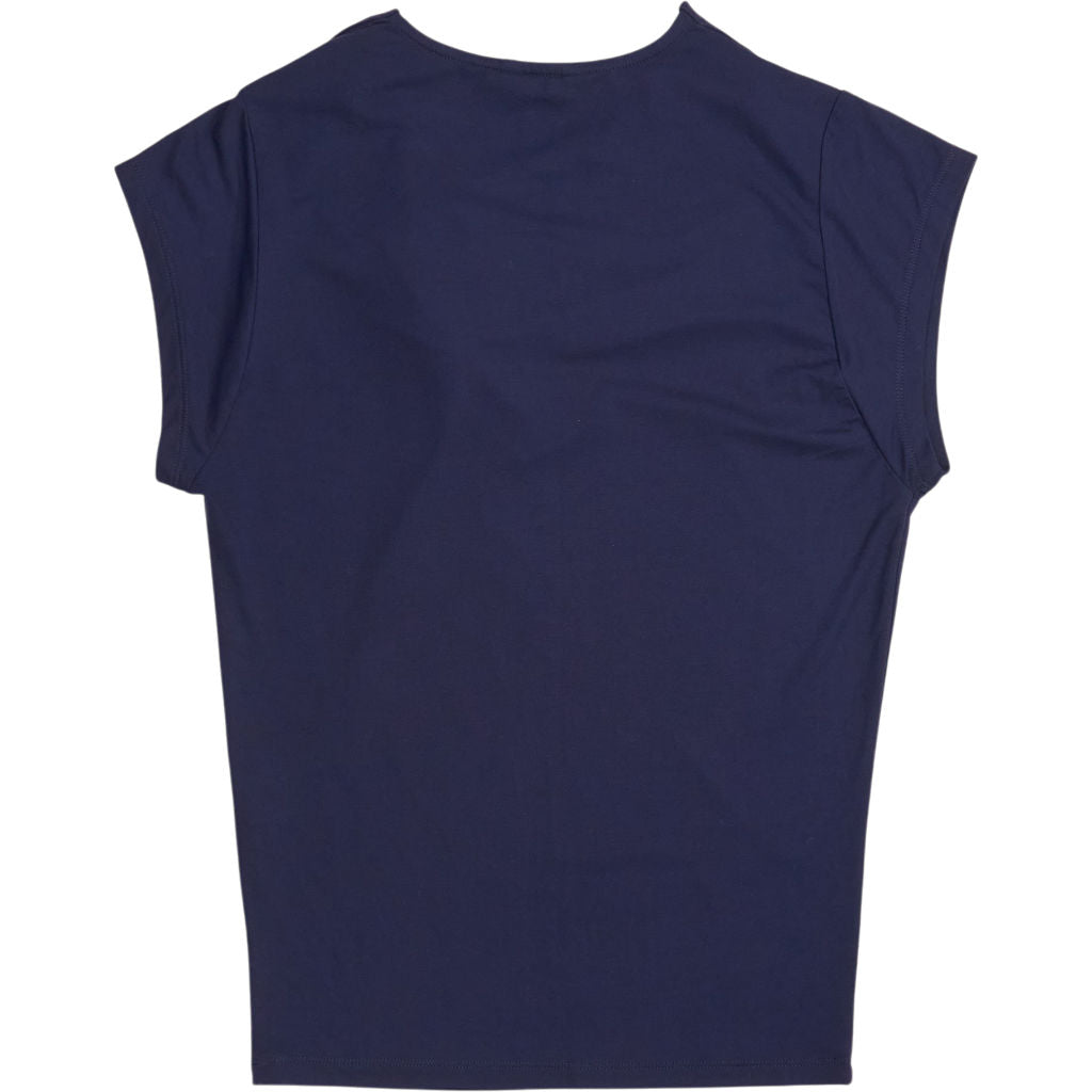 Baukjen Navy Cowl Neck Top