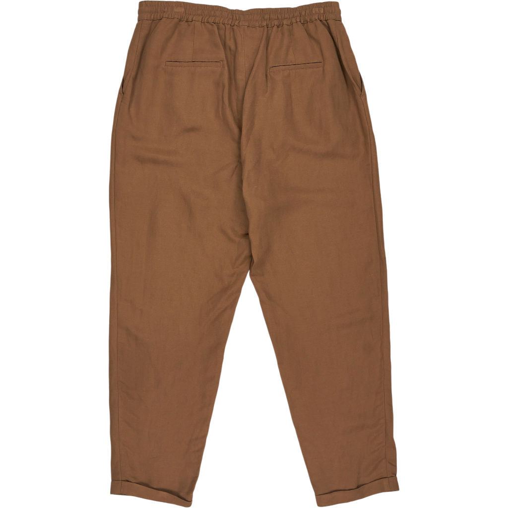 Baukjen Brown Viscose Linen Trousers