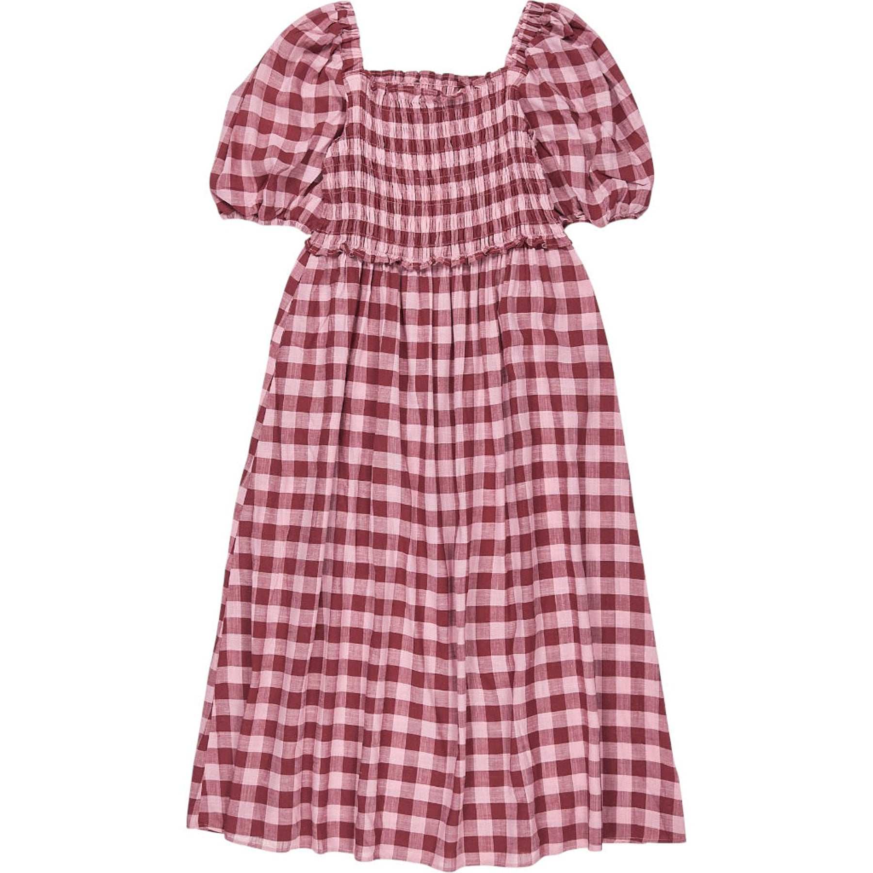Baukjen Pink Gingham Davina Dress