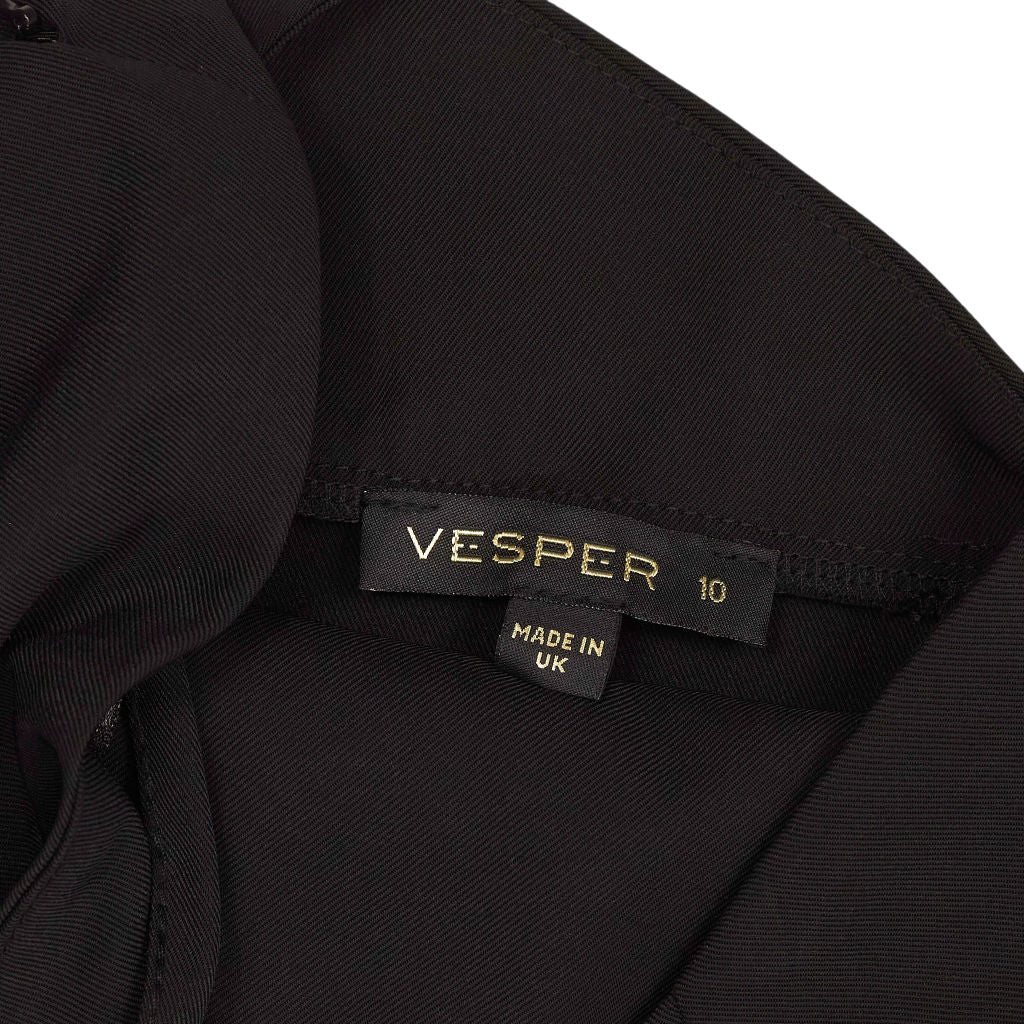 Vesper Black One-Shoulder Dress