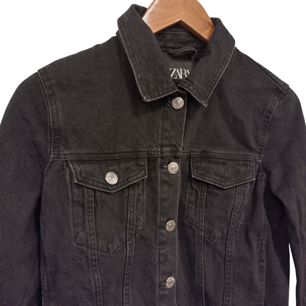 Zara Black Denim Jacket