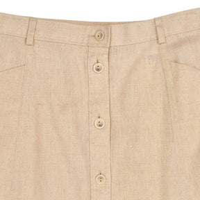 Marks & Spencer Beige Linen Blend Skirt