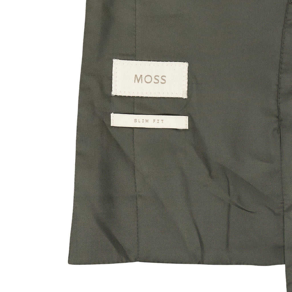 Moss Khaki Tweed Slim Fit Waistcoat