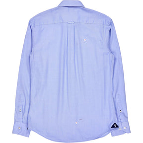 Walker Slater Blue Cotton Slim Fit Shirt