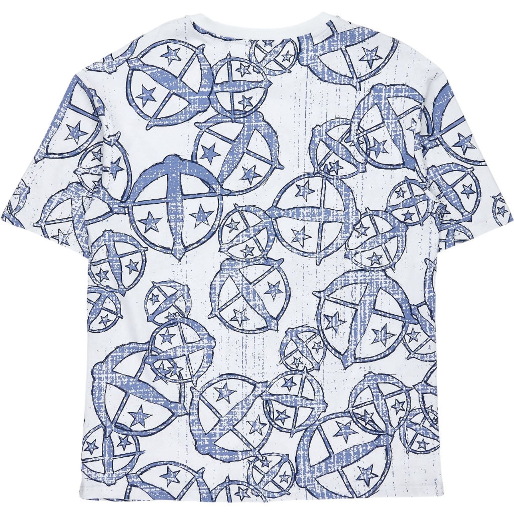 Schiesser Blue Star Print Sleep Shirt