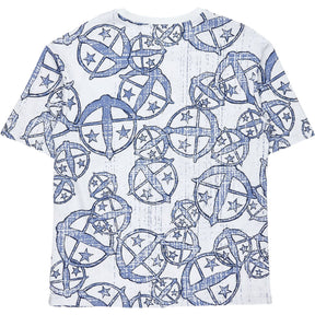Schiesser Blue Star Print Sleep Shirt