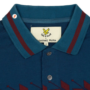Lyle & Scott Burgundy Patterned Polo Shirt