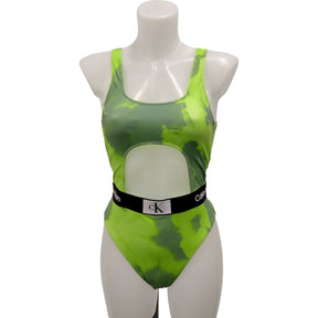 Calvin Klein Green & Yellow Multi Bodysuit