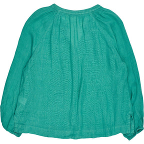NRBY Green Linen Blouse
