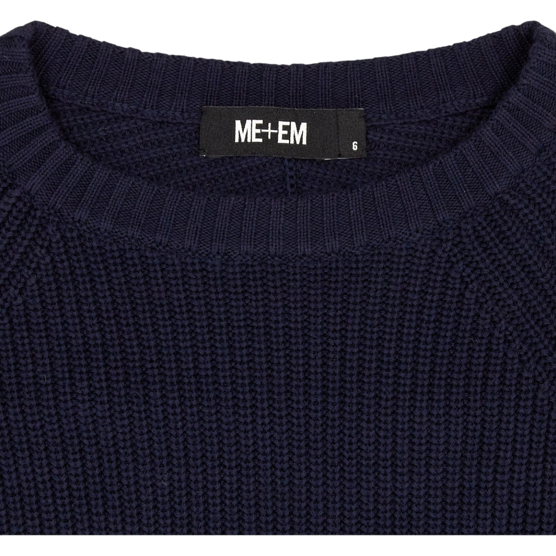 ME+EM Navy Cotton Jumper