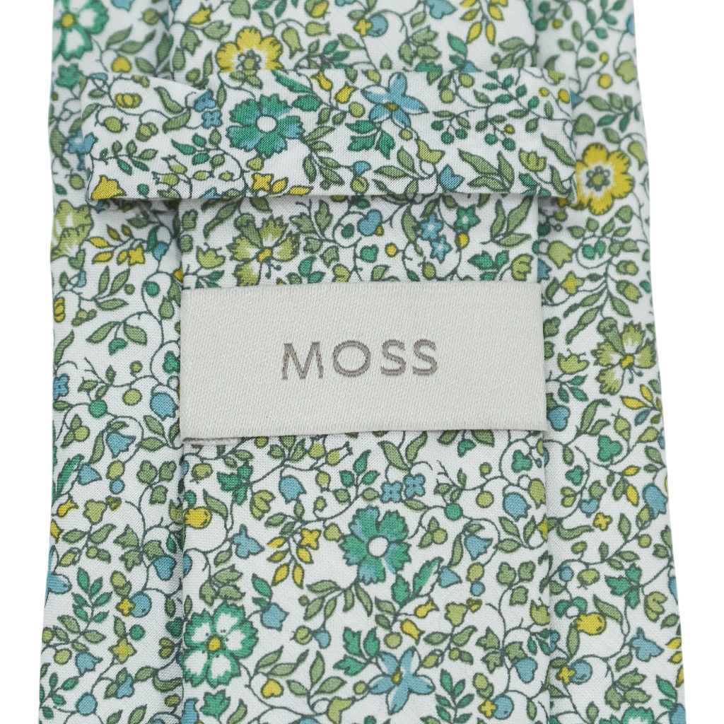 Moss x Liberty Fabric Multicolour Floral Cotton Tie Bundle  x 3