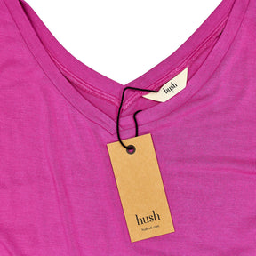 Hush Vibrant Pink Sally V Neck Jersey Vest