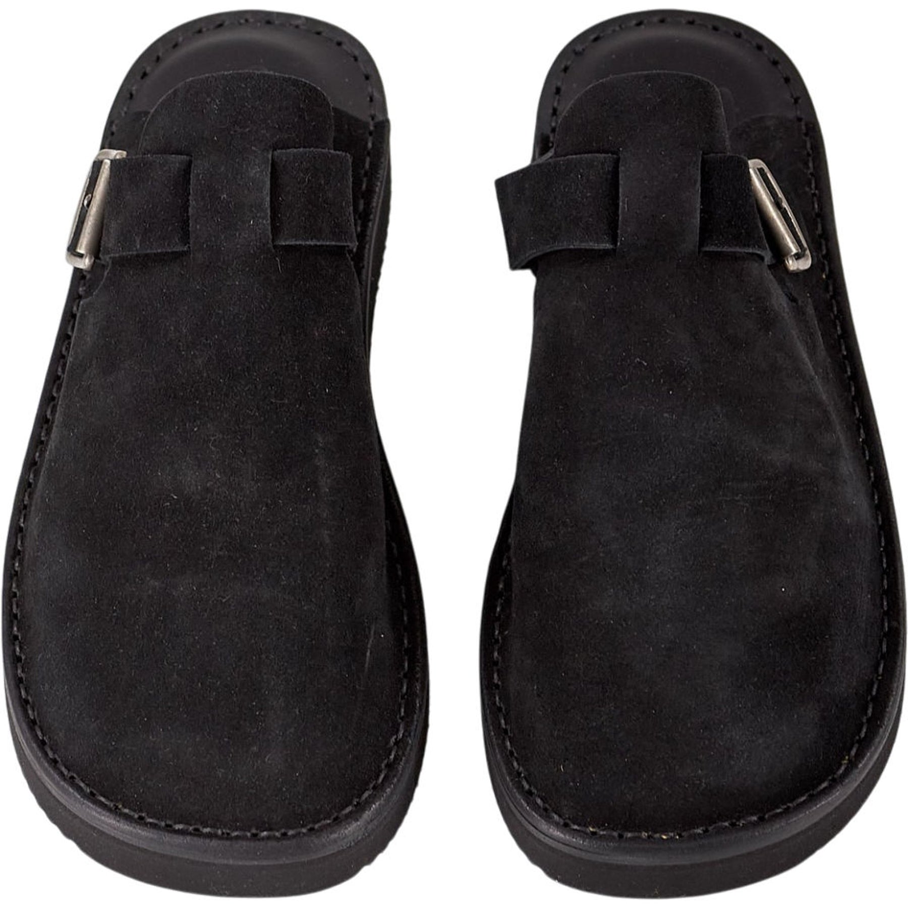 Fracap Black Suede Sandals