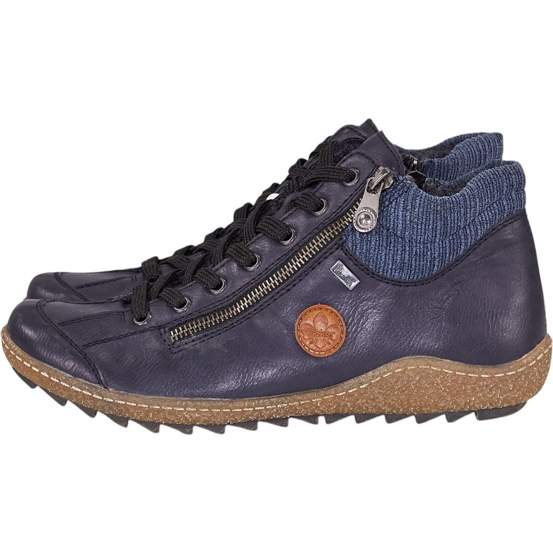 Rieker Blue Zip Sneakers