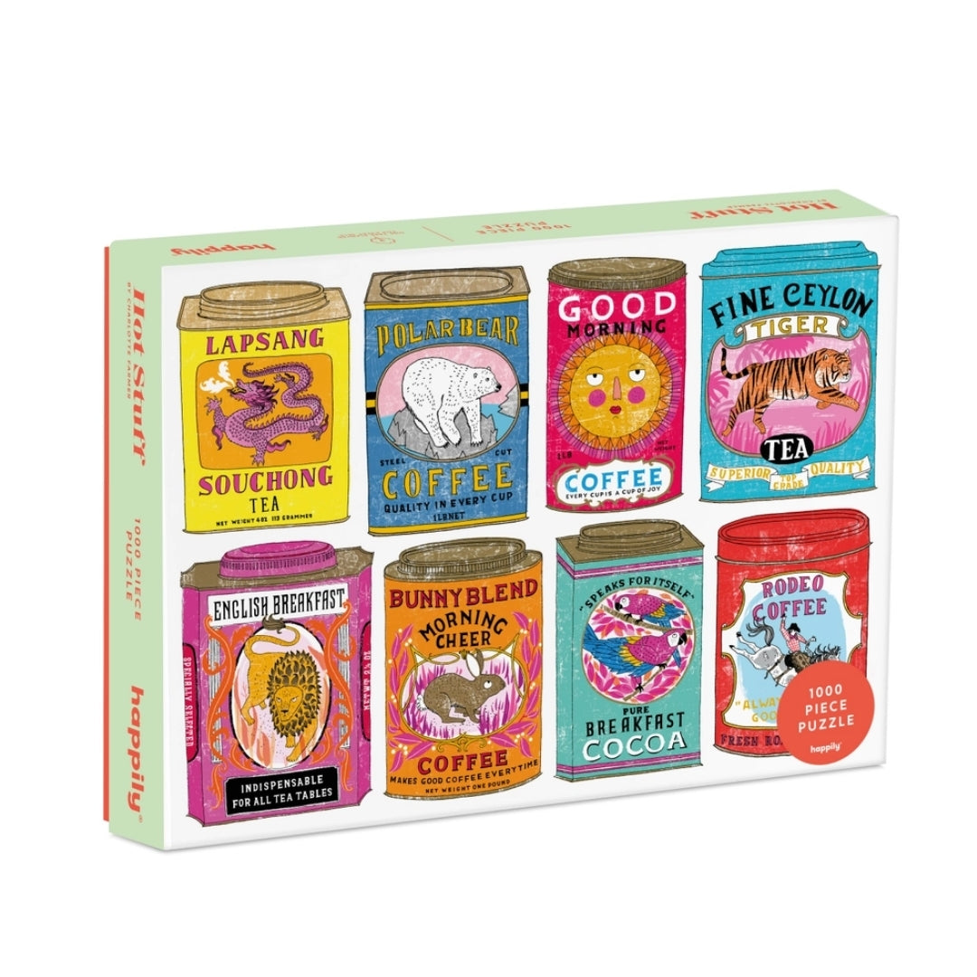 'Vintage Tea & Coffee Tins' Premium Jigsaw Puzzle