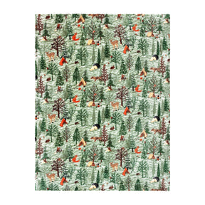 Lodge Wood Sherpa Fleece Throw