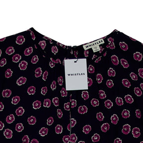 Whistles Purple Lennox Print Jumpsuit