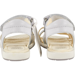 Geox White Gold Verred Sandals