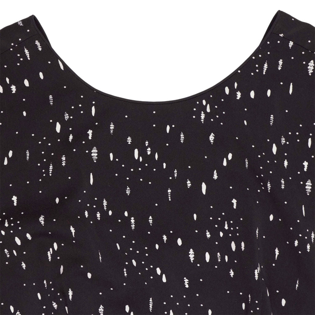 Reiss Black Print Davis Jumpsuit